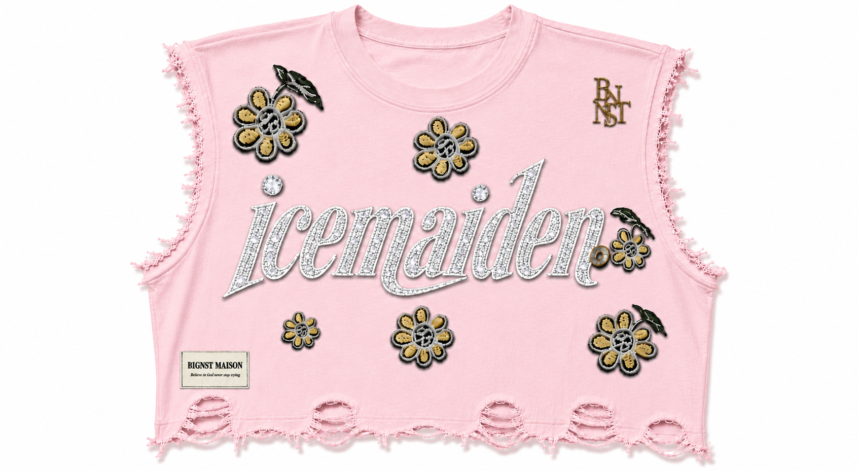 icemaiden Vest — Blush Crystal